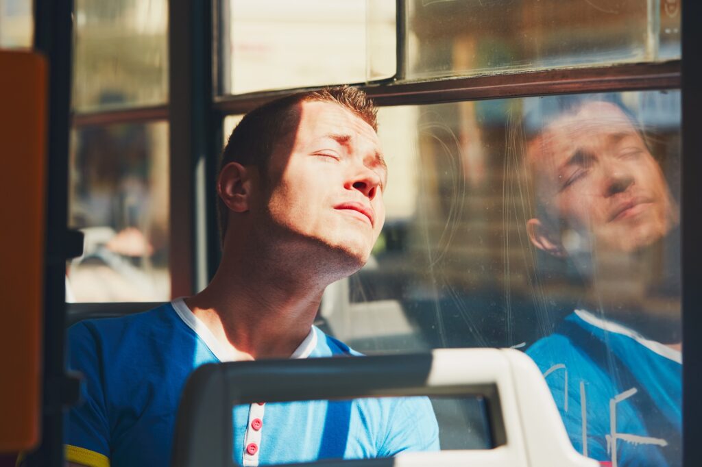 Traveling by public transport